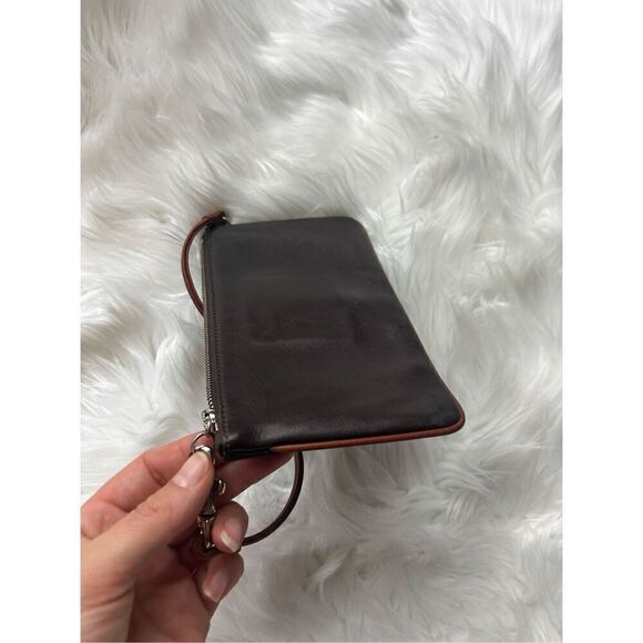 Coach vintage brown real leather clutch - Picture 3 of 6